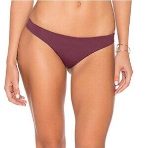 Tavik Ali Mini Brazilian Cut Cheeky Low Rise Hipster Bikini Bottoms Merlot - NWT